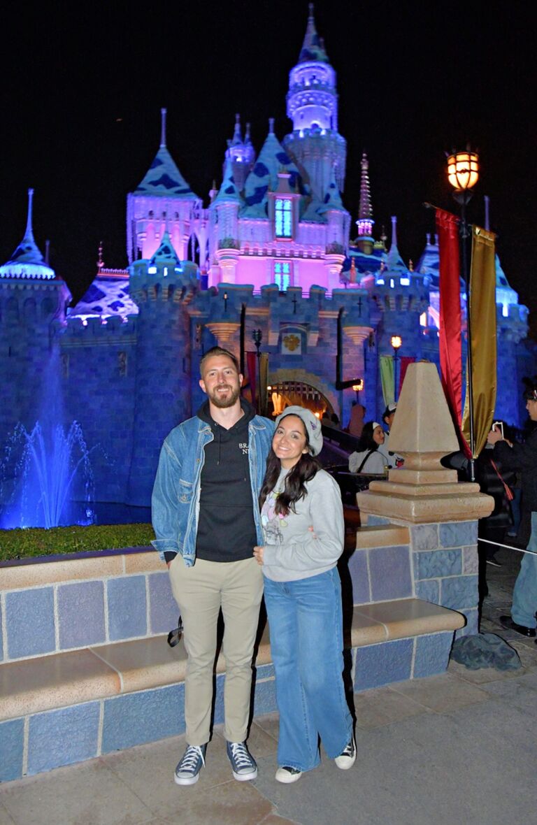 Kathy then convinced Derek to get a Disneyland season pass for $85 a month. This was their first time together, and *SPOLIER ALERT* would be the same exact spot where he would propose.