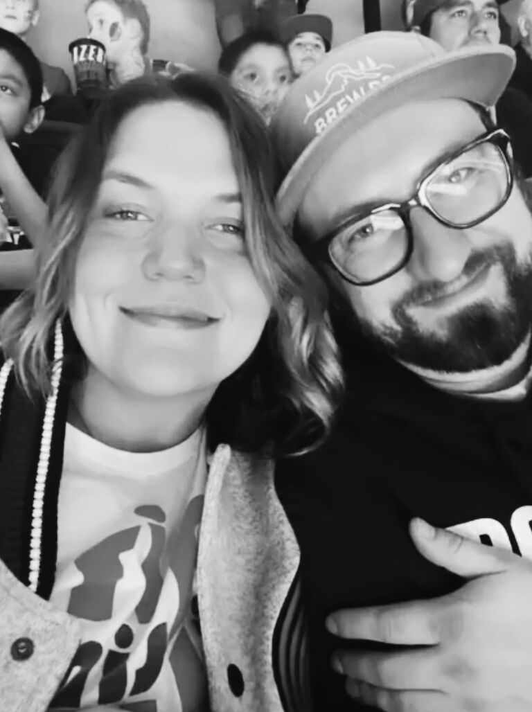 We were happy to discover our shared love of basketball and stadium hotdogs. First Blazers game at the Moda Center in Portland, Oregon! Go Blazers! 