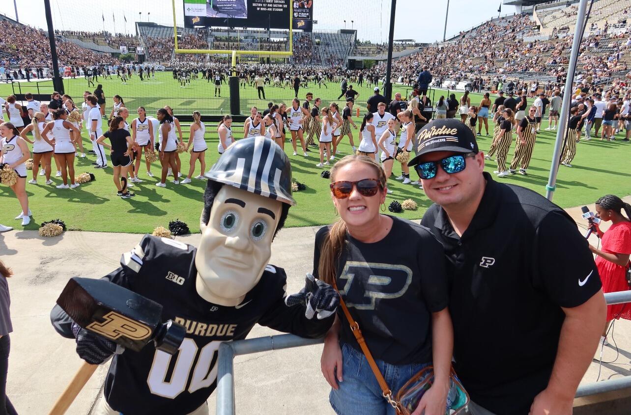 My (Abby) first trip to Indiana. Visited Tanner's hometown of Leo, Indiana and went to a football game at Purdue. Boiler Up!