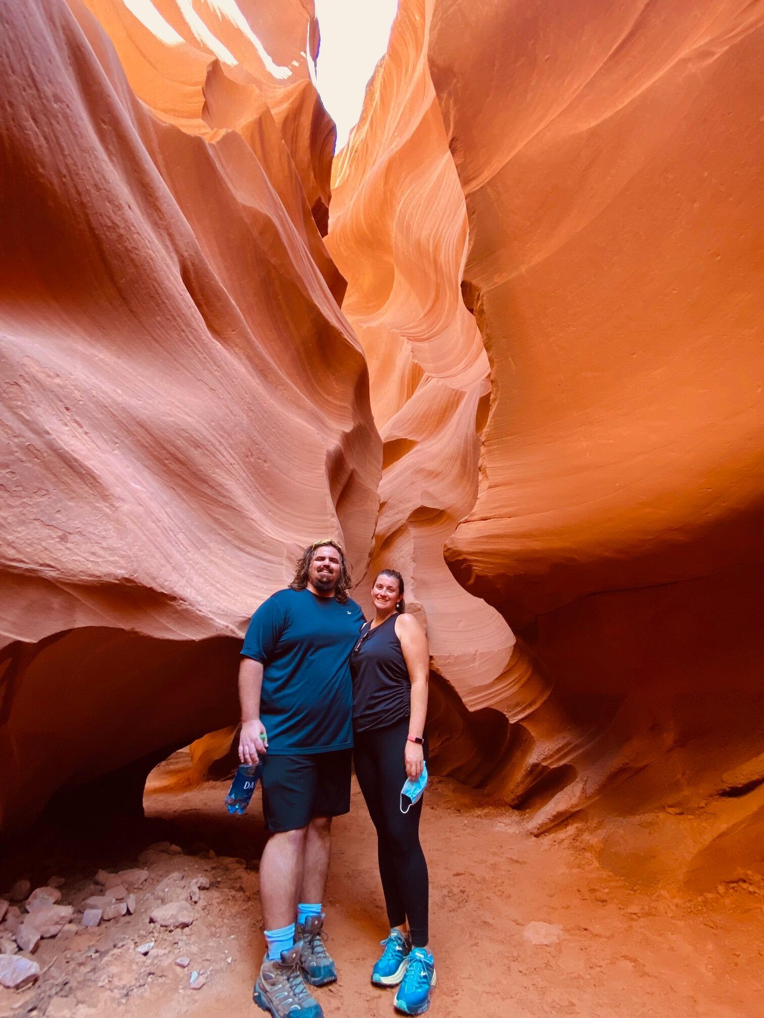 Admired the unique beauty of Arizona's Antelope Canyon.