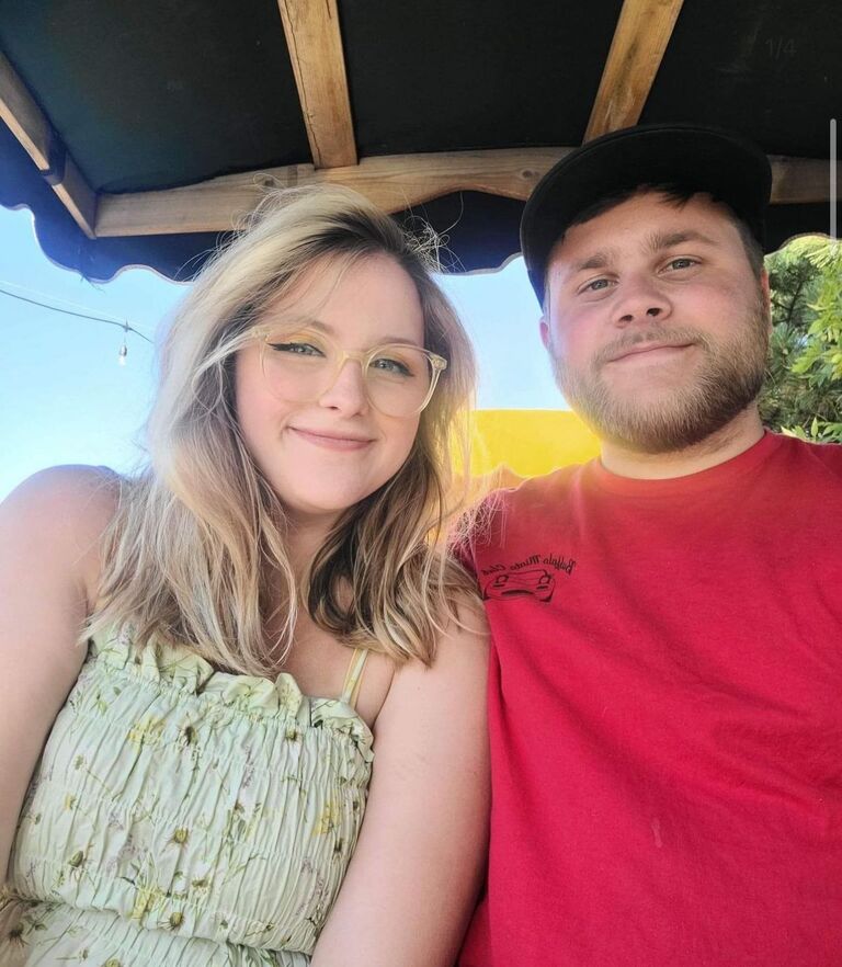 One of our first dates was going to the Erie County Fair; and we still go every year together to play "I Got it,”  and see the cows, which is Cass’ favorite part.