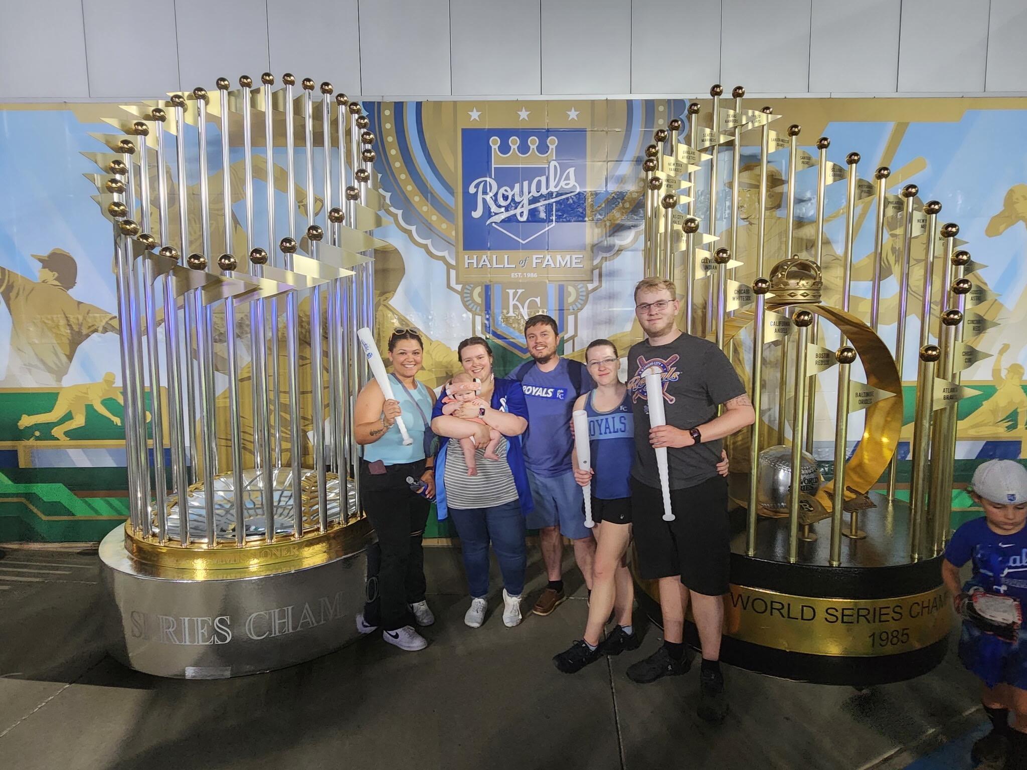 Another Friday night Royals game at the K with Sue’s friends Haley Godfrey and Meredith Prier.