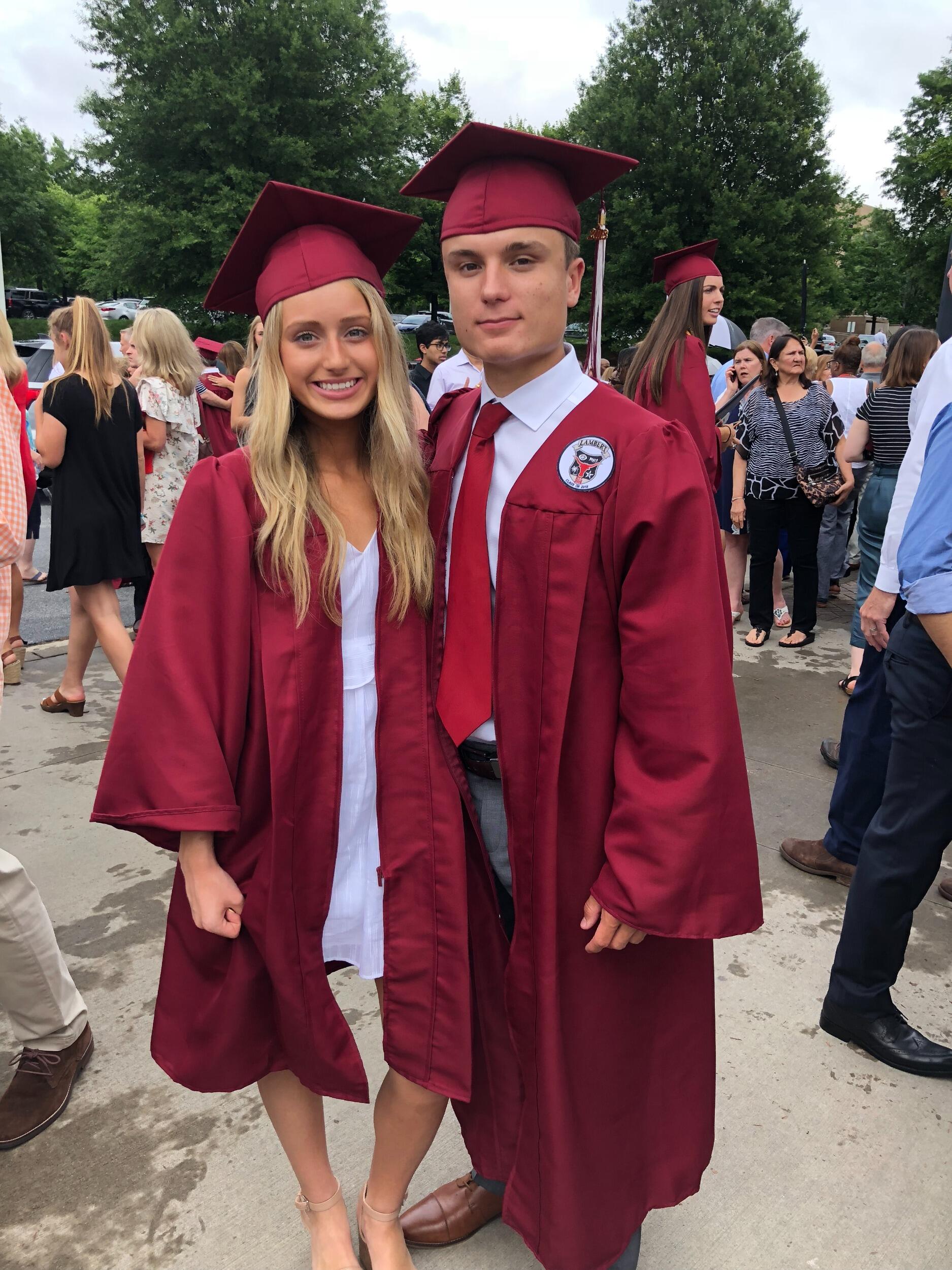 Graduated high school together! Lukas was heading off to Georgia Southern and SK was headed to GCSU.