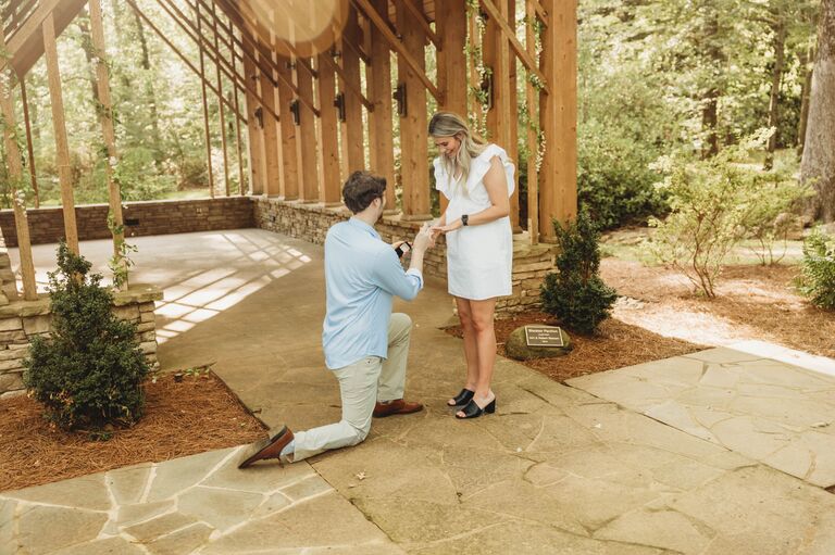 He put together the most special day and asked me to marry me him!