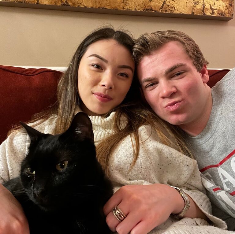 Lily graduated from college and moved back to Alexandria, VA for work. Jack also returned to Leesburg, VA to discover other career fields. They spent the holiday season together with their new cat, Severus. 