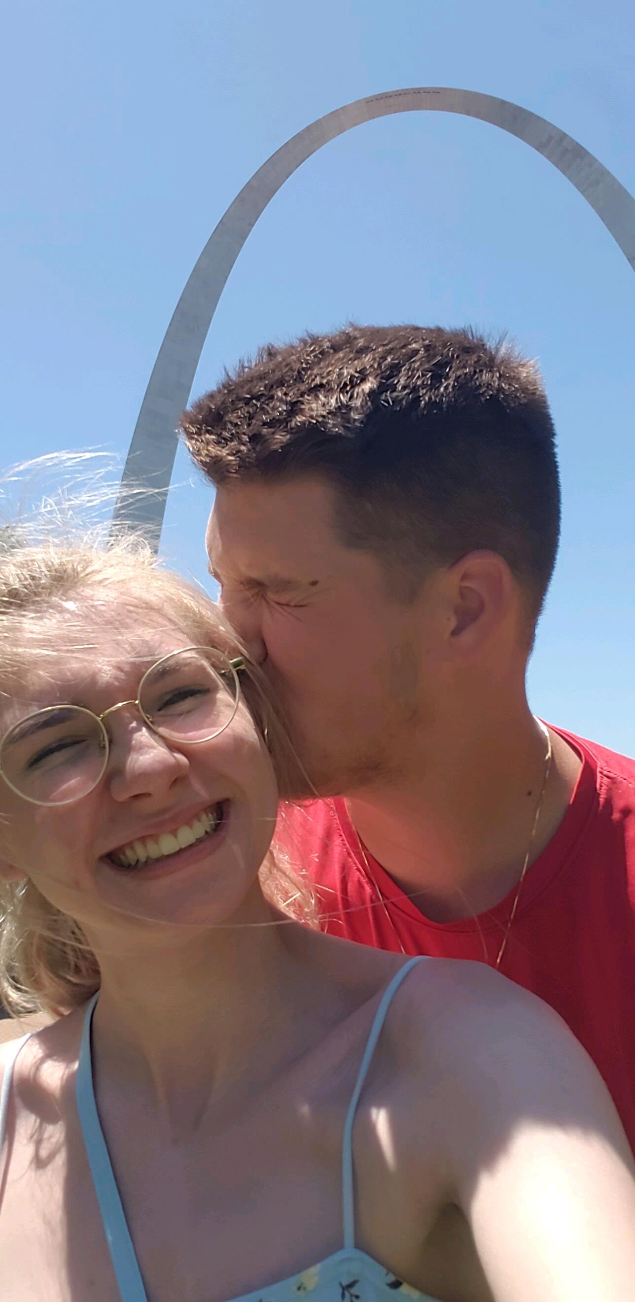 St. Louis Trip, visited the Arch.