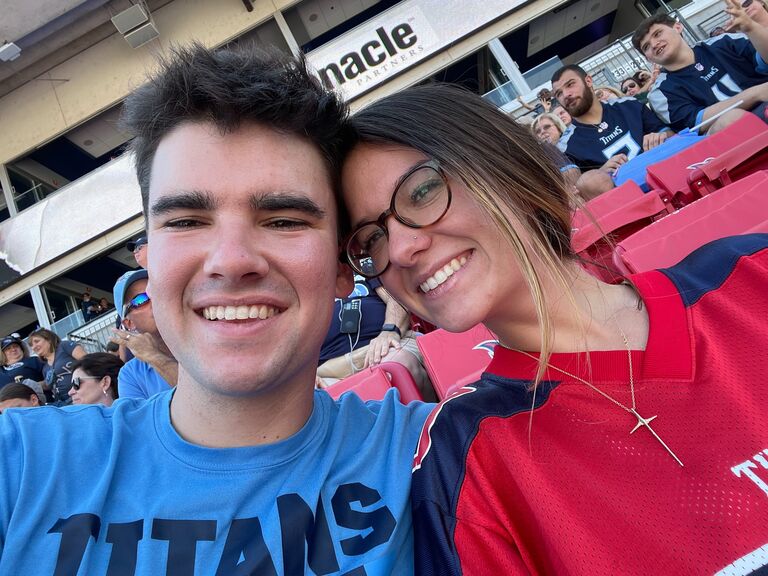 A Titan's football game with friends and family! 