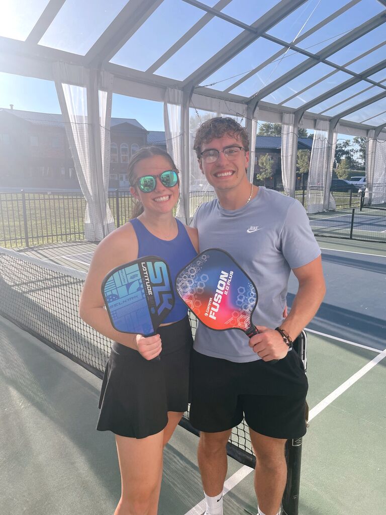 More fun in Omaha! The first of many pickleball dates that we'll do!