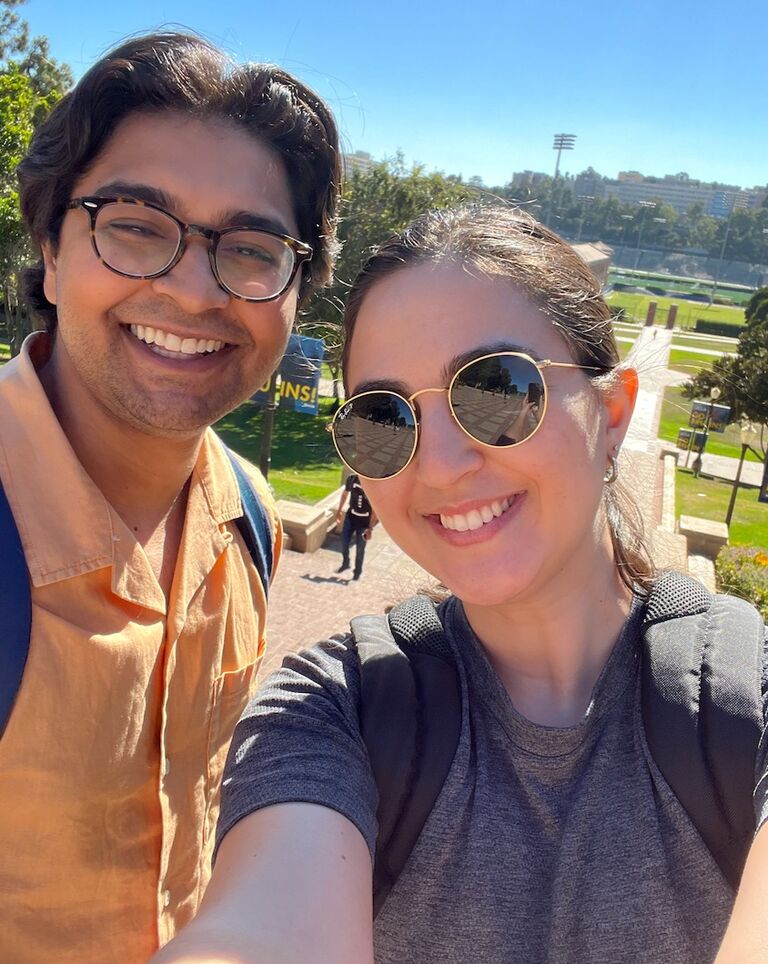 Checking out Marvin's dream PhD program at UCLA! (He is now attending)