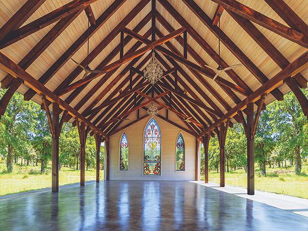 Wedding venue in Fredericksburg, Texas.