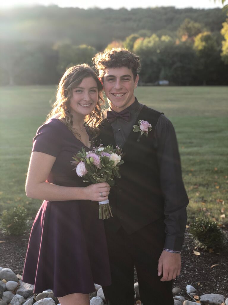 We were able to go to our senior homecoming together. 