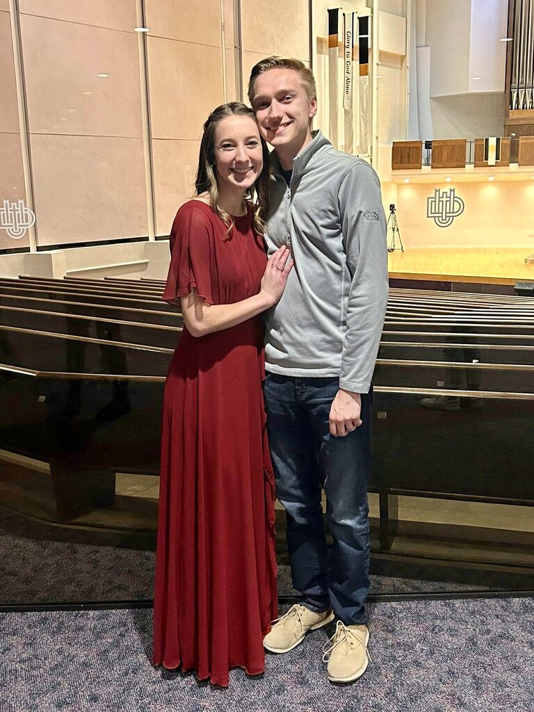 Even though it was just for a weekend, Michael made the drive for Julia's senior flute recital!