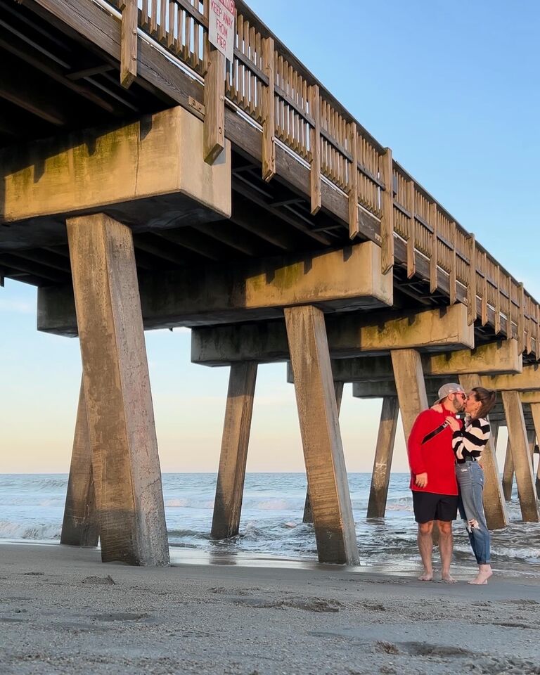 Dancing on the beach on Tybee Island