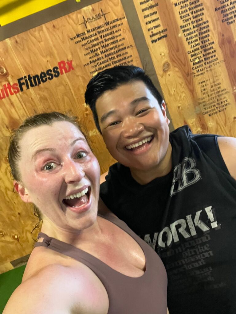 Birthday workout just months before elopement! All where we met! 