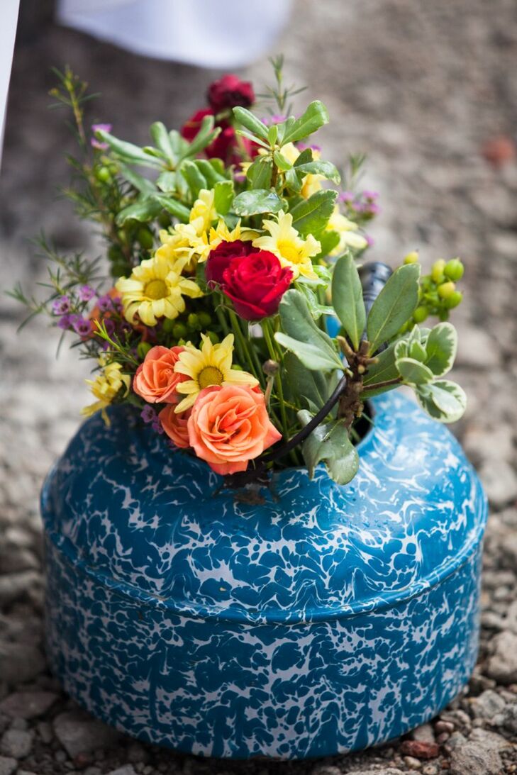 Orange Roses And Yellow Daisies Decor