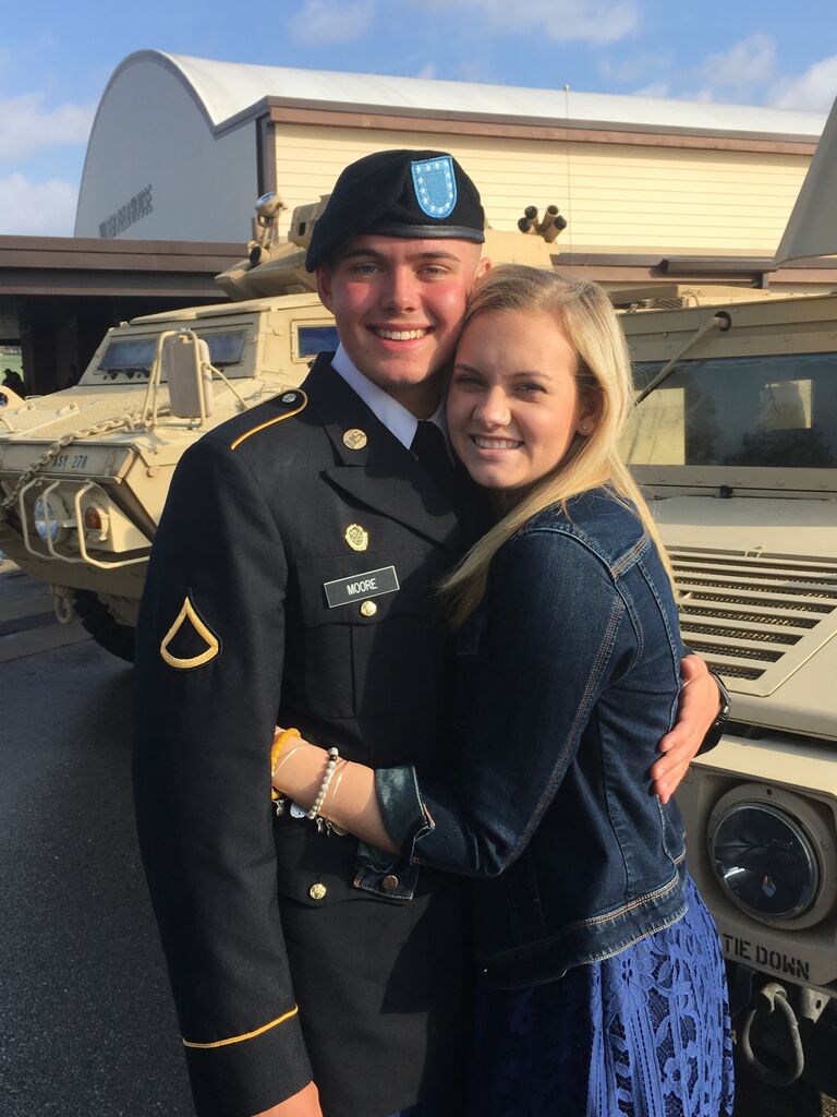 While we were still in High School, David joined the military to become a Military Police Officer in the Army National Guard