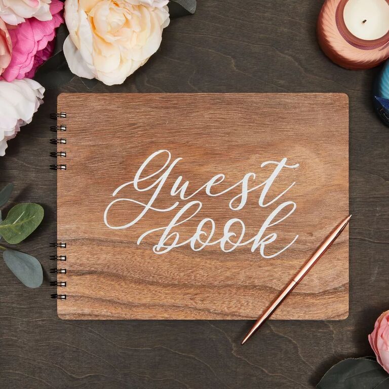 Rustic Wedding Guest Book from Target