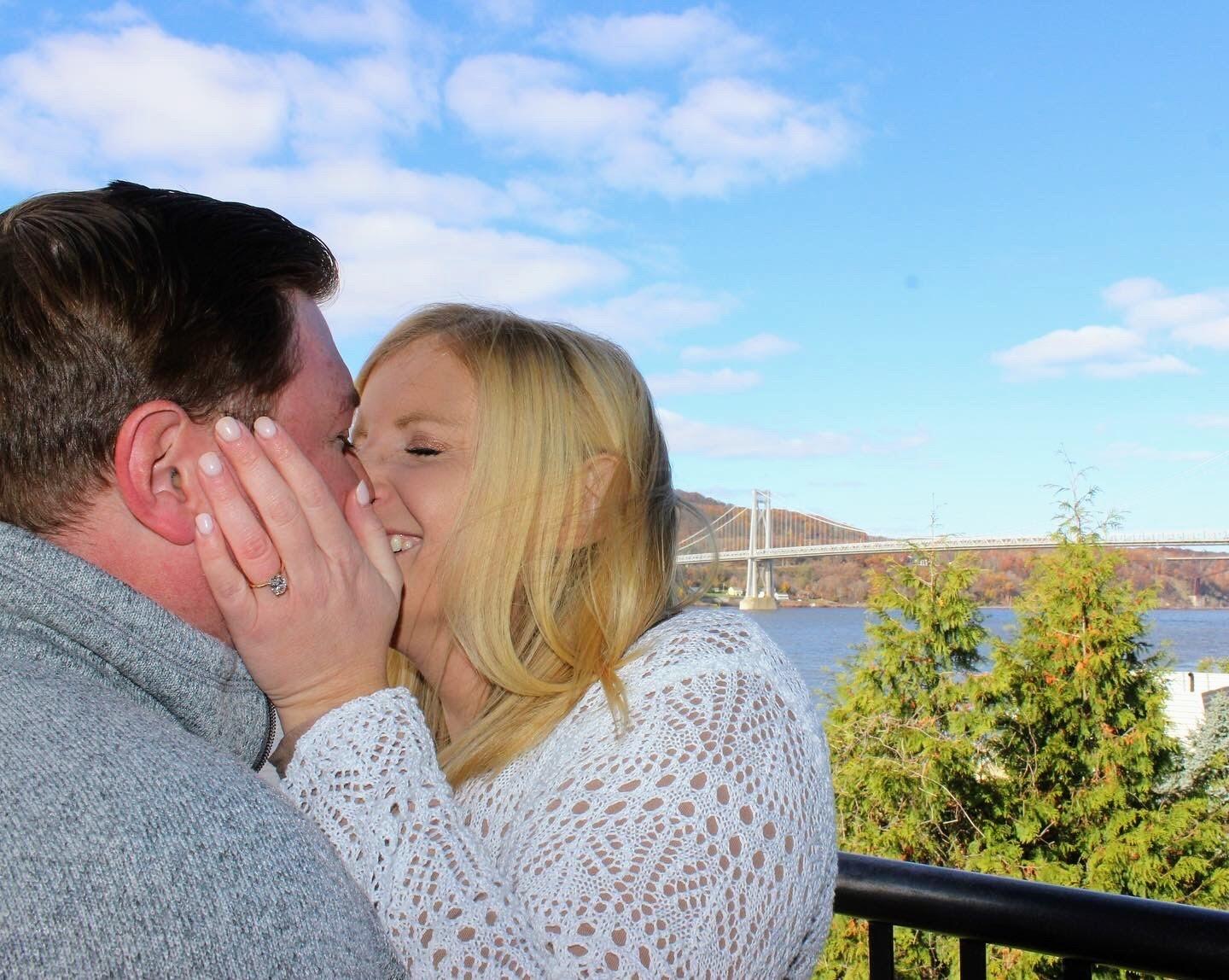 We got ENGAGED!!!  right next store to where we are getting married! 