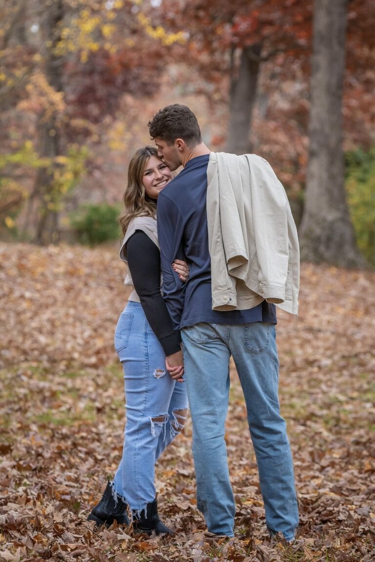 Fall photoshoot time! No, we are not engaged yet.