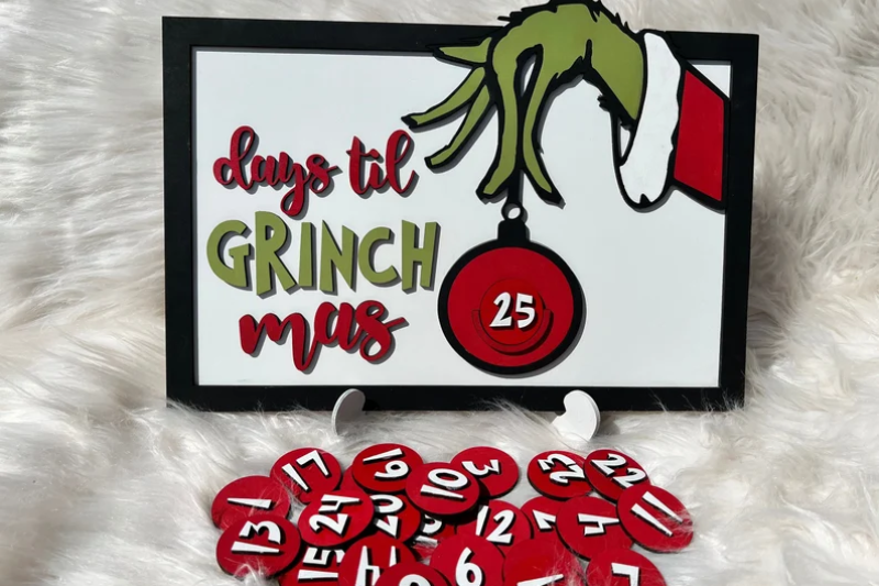 Christmas countdown grinch party theme