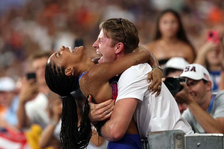 All About Olympians Tara Davis and Hunter Woodhall's Love Story