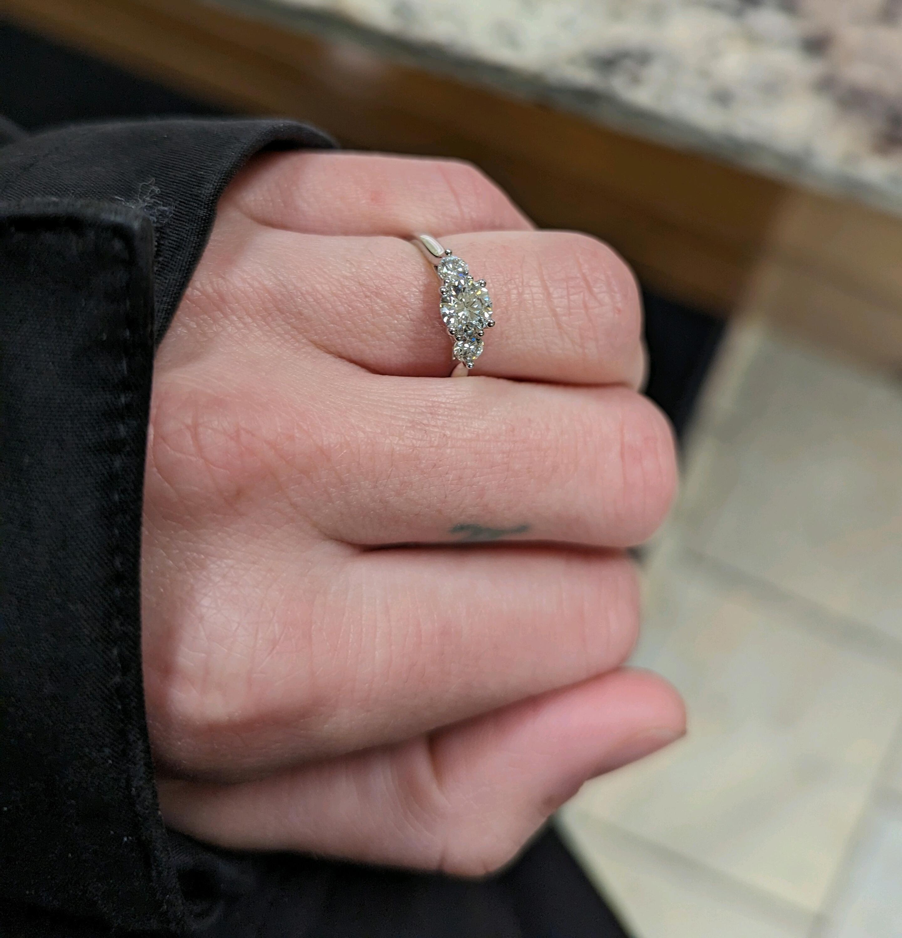 After his grand proposal plan was ruined by "inclement weather," Chris popped the question on a Wednesday night after dinner