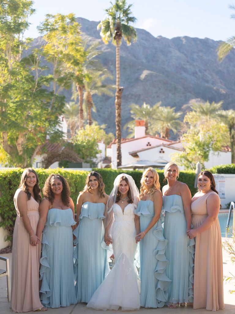 Theresa Nist with her wedding party