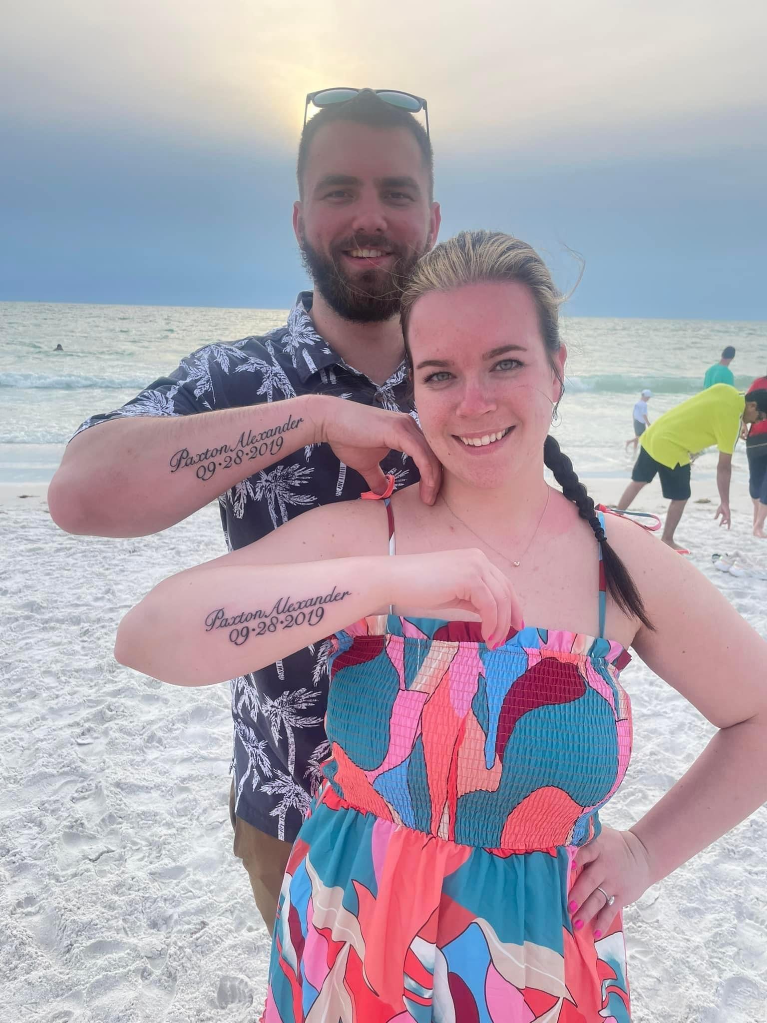 We took our first vacation together to Florida and got matching tattoos 