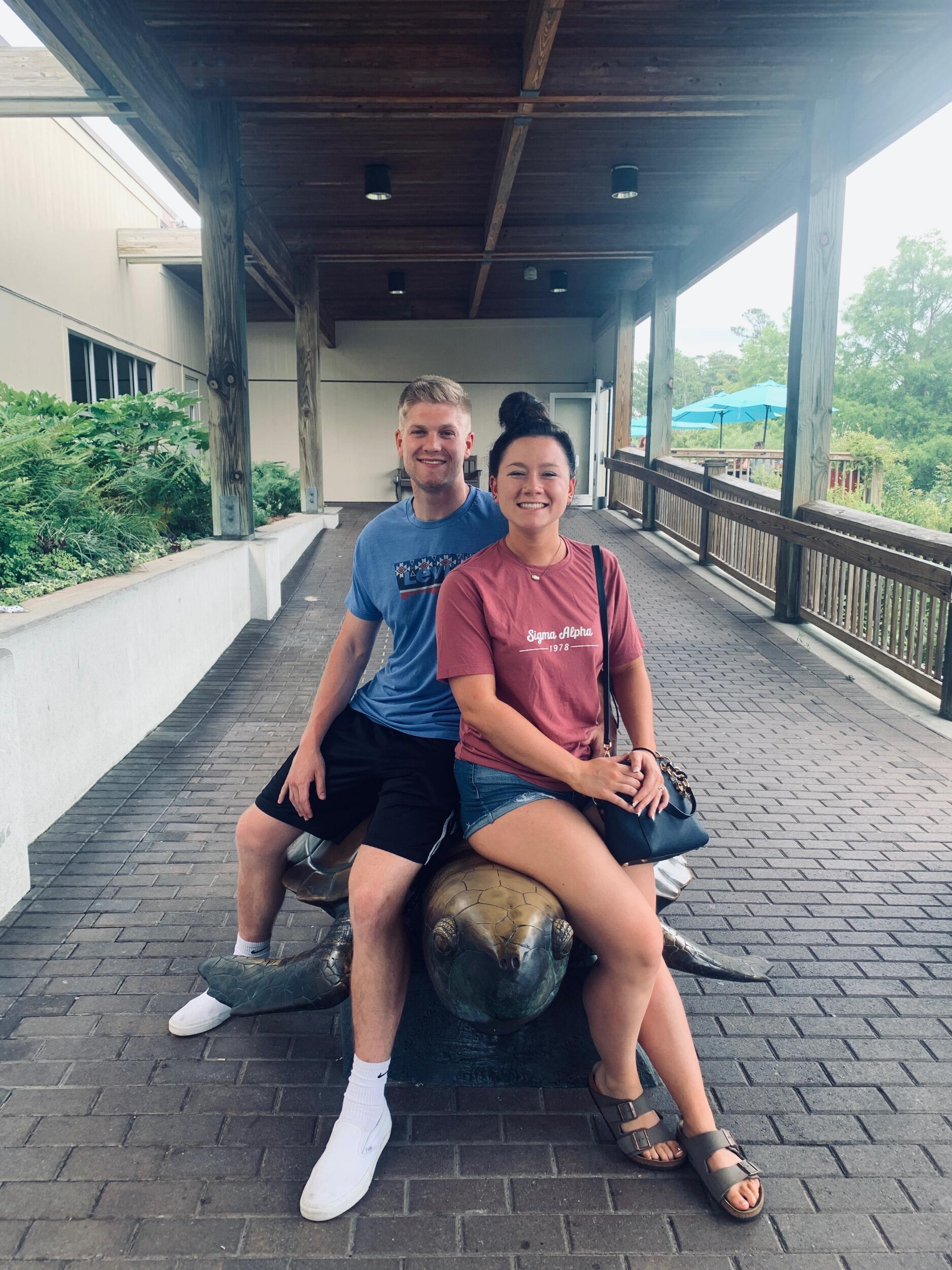 First trip together! Went to Emerald Isle in Jacksonville, NC. First time we ever talked about how we've always loved North Carolina.