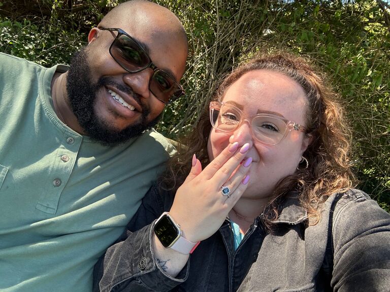 Engaged at Grounds for Sculpture!