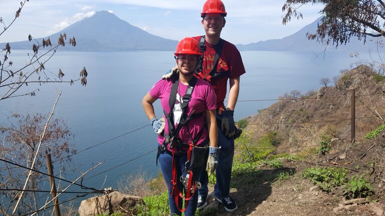 We also adventure together. 
Atitlan, Guatemala. 