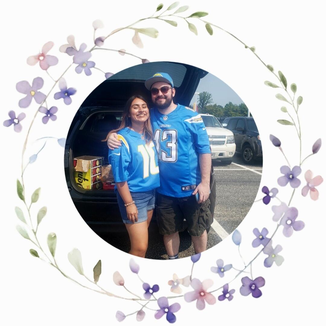 Nate took Julia and some friends to see the Commanders and Chargers game at the FedEx Field. He is a huge Chargers fan. The following year, Nate would propose in Los Angeles after taking Julia to a Chargers game in the SoFi Stadium.