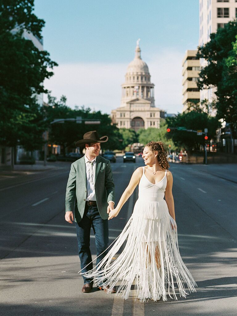 Couple in Western attire