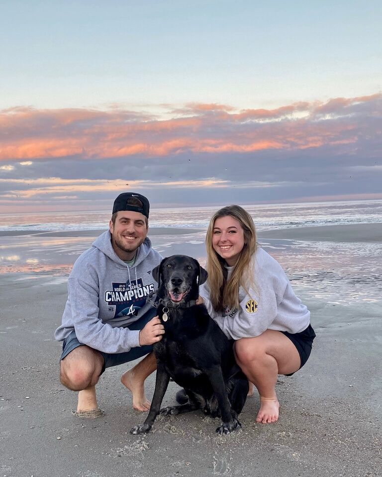 Our little family's first trip to Sammy's parents in Jacksonville. We found out Rocco loves the beach! 
