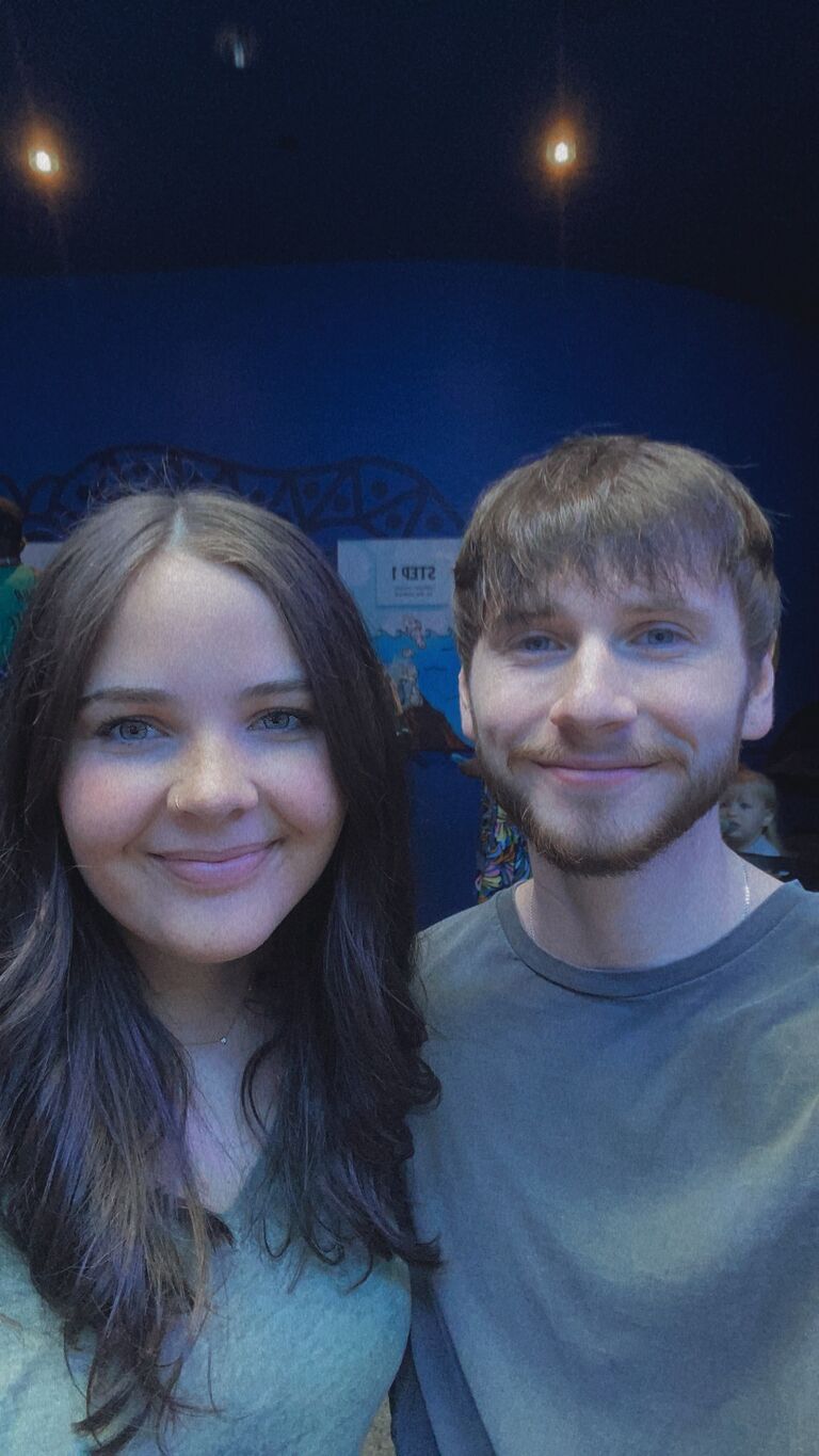 Spent the day out and about for Lydia's Birthday. Of course they stoped by her favorite place, the Georgia Aquarium!