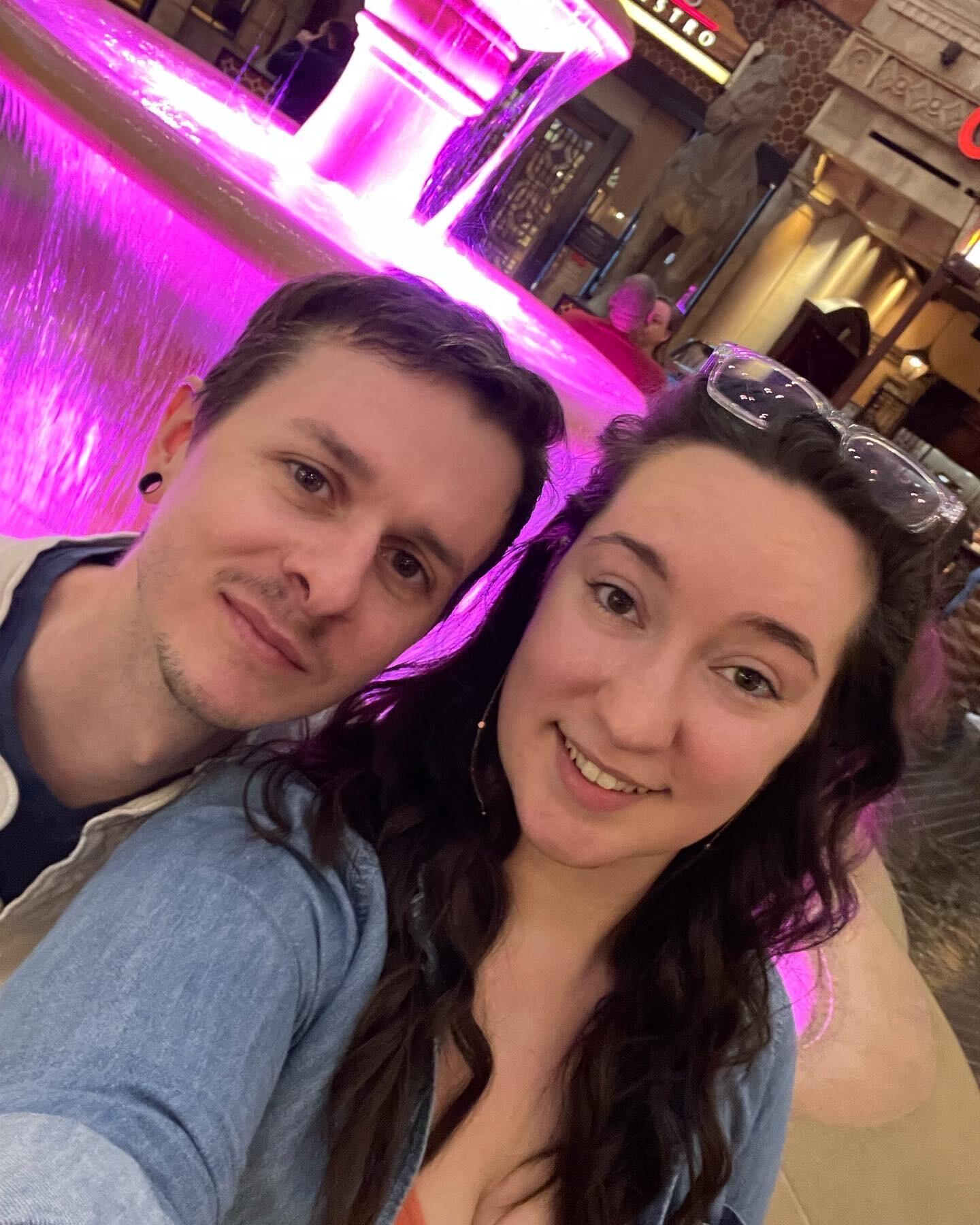 Even after 6 years, Johnny and Mandy are still finding ways to experience firsts together. Here is the only salvageable picture of Mandy's first trip to Atlantic City. 