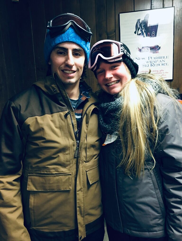 Morgan and Will went skiing for the first time in Boone, NC! 