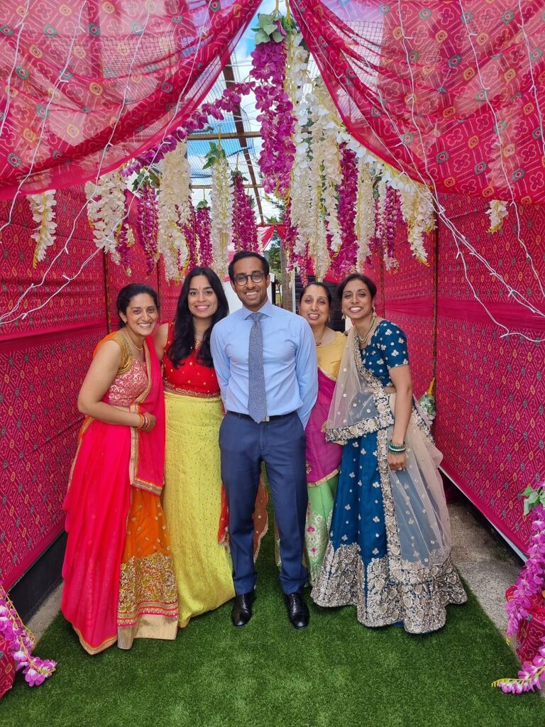 @Wembley, London.
Our first family wedding, celebrating Tejal & Manish, alongside Vijesh's sisters. 