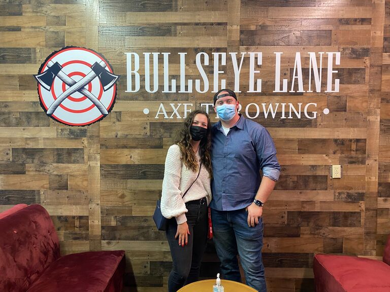 Gavin and Liv's favorite date would be going downtown Tacoma. Where they could eat and drink at McMenamins' then go axe throwing at a local place. 