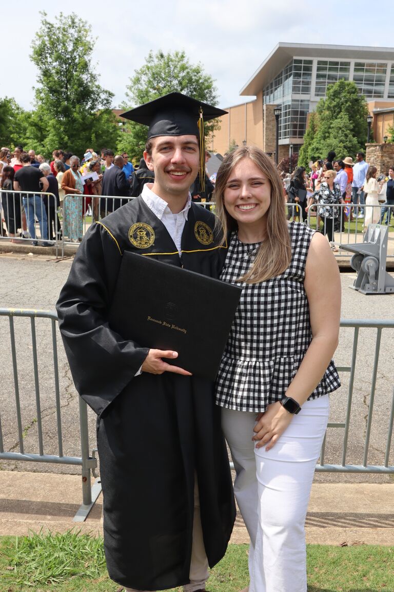 Jaden graduated from Kennesaw State University, marking a huge milestone in his life. It was a proud moment for him, and Priscilla was there to celebrate this achievement by his side.
