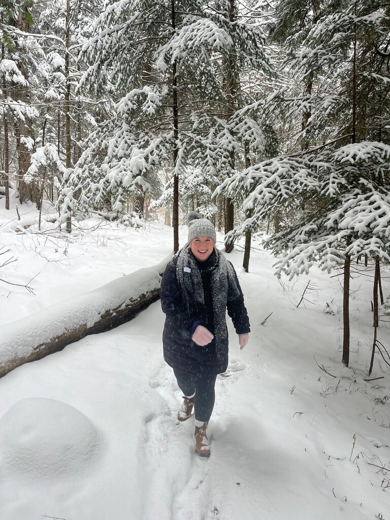 Aaron takes Kailey on a remote hike to Middle Saranac Lake in a winter wonderland!