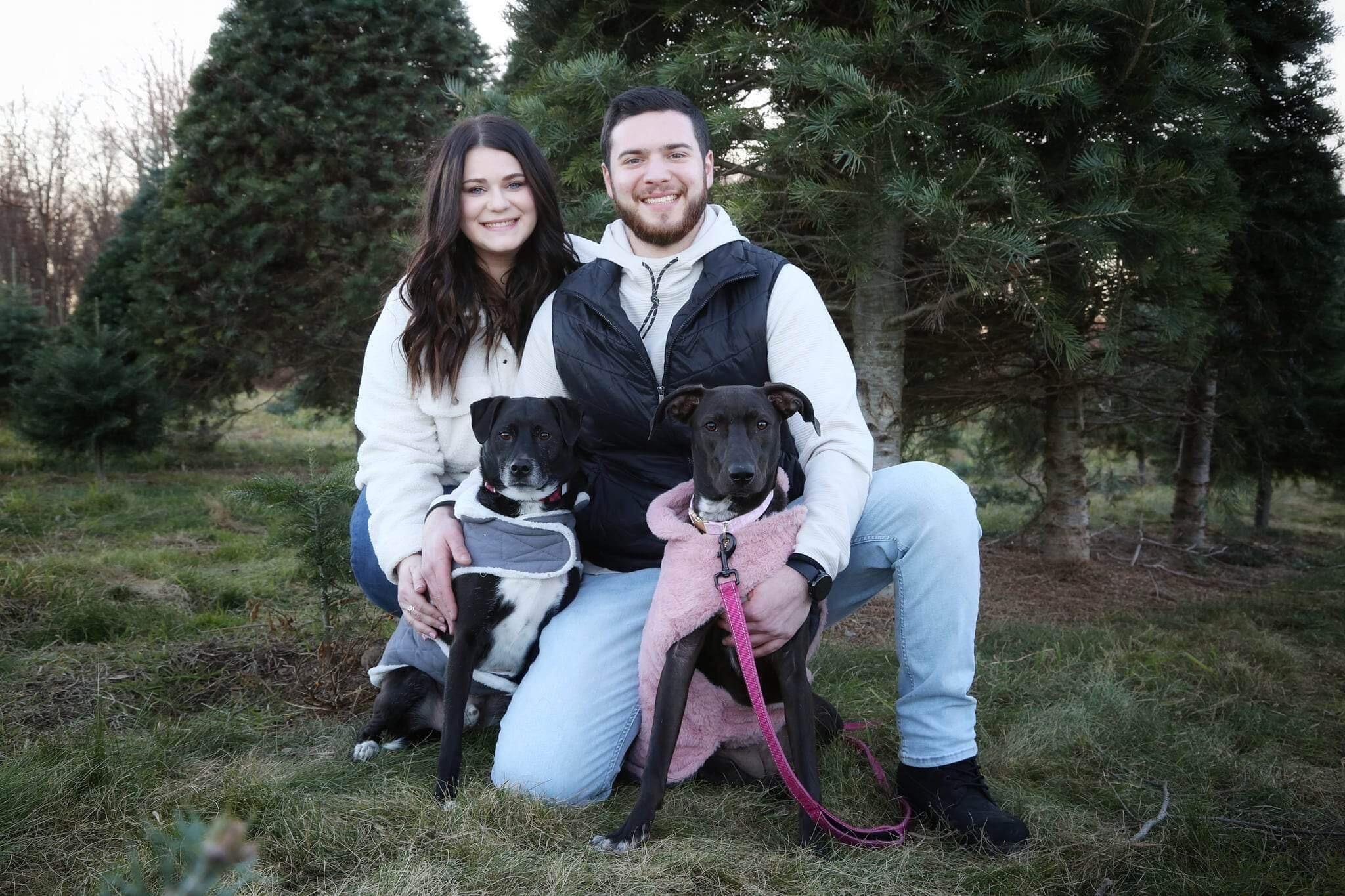 Our first Christmas / Christmas card as a family of 4.