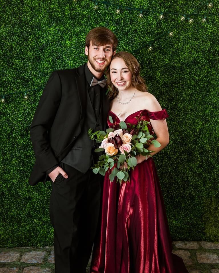 Our first date was our junior year prom!