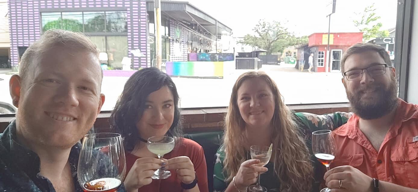 On our way to a family reunion, we took a full on Texas Roadtrip. We travelled through Dripping Springs, Houston, Dallas, Lubbock, Amarillo, and then finally Groom. Here we are with Whitney and Jacob, stopping in Houston at the Anvil. Those cocktails were mind-blowing!