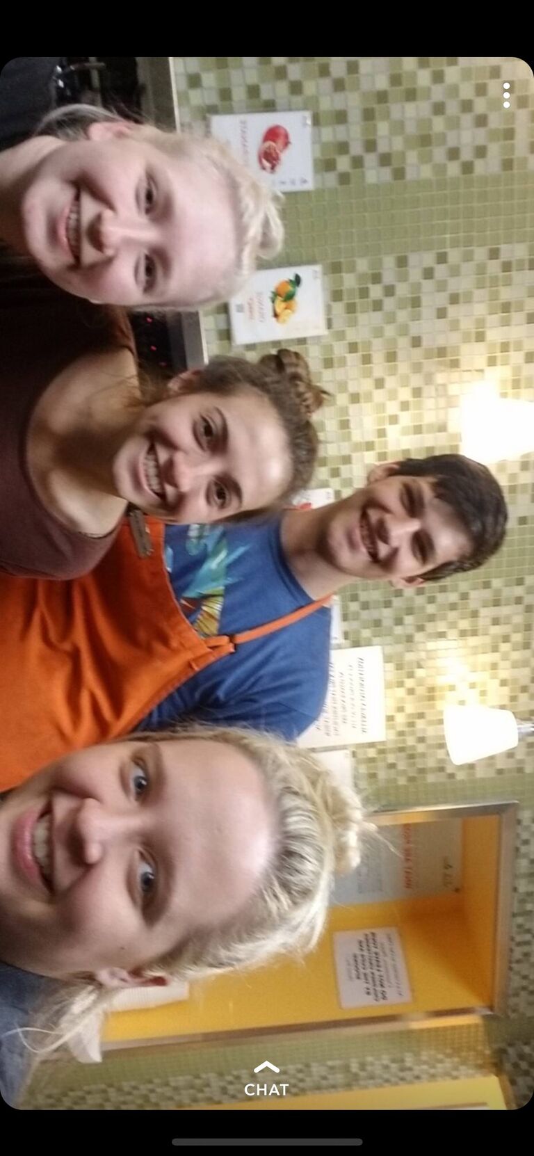 Nektarios meeting Skyler’s family for the first time… *while at work*