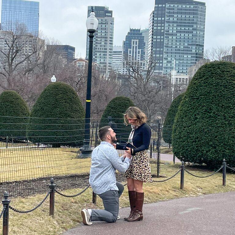 The Proposal at Boston Commons (thanks Jenifer!)