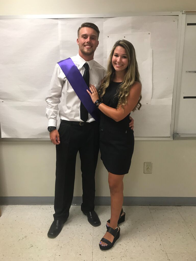 On to the next year...  Kris was graduating high school and Noah was the junior marshal. 