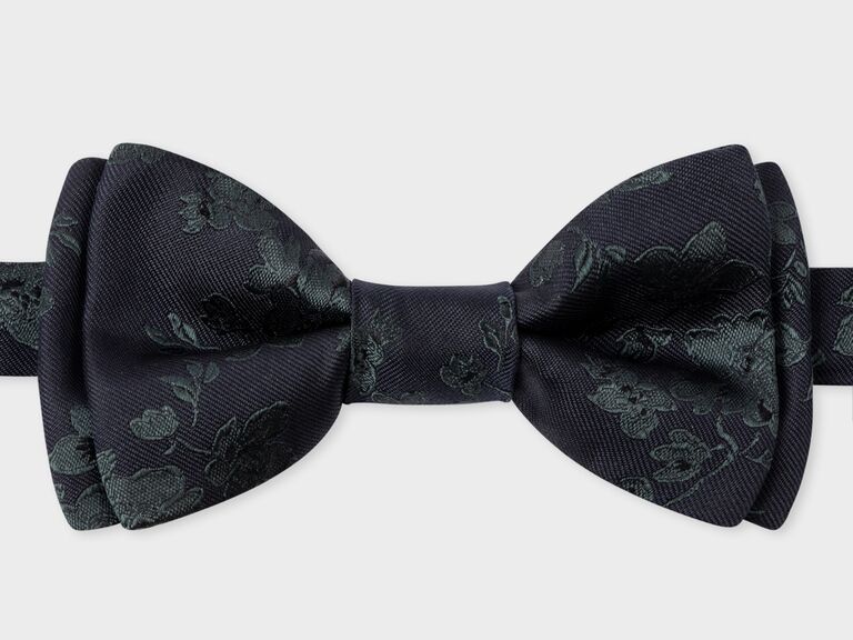 BOSS - Italian-made bow tie in silk jacquard