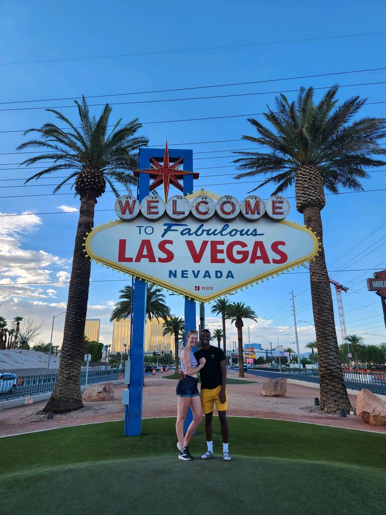 Made it to Vegas and visited with some of Colby's family!