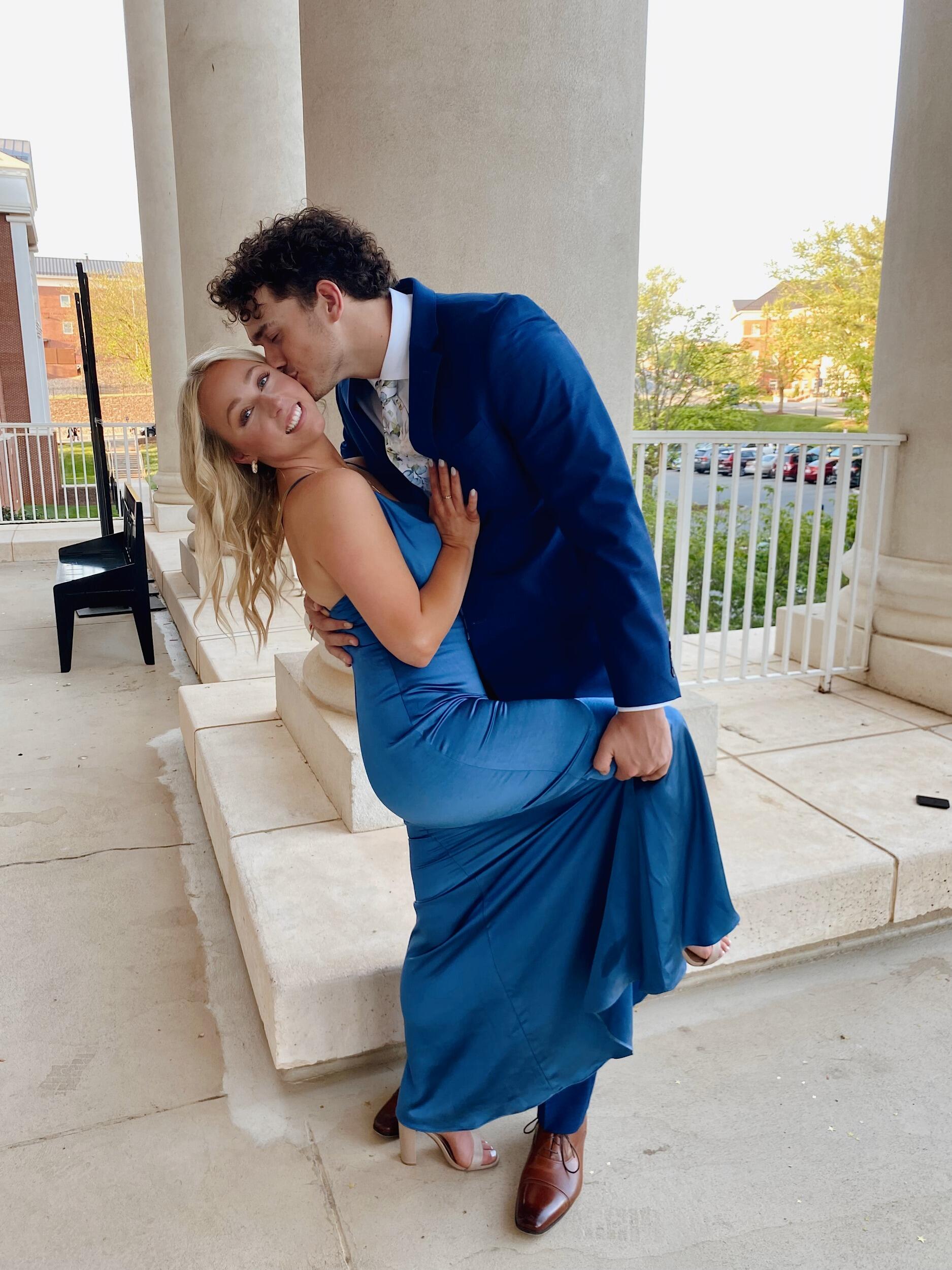Their first college formal together.
